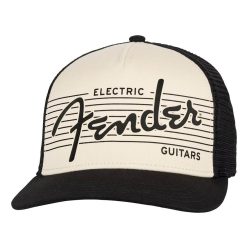   9122421202 Fender Clothing Headwear Electric hat black/cream one size