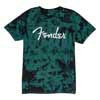 9122421306 Fender Clothing T-Shirts tie-dye logo t-shirt, blue, S