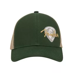   9122421400 Fender Clothing Headwear globe pick patch hat, green khaki