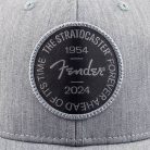 9122421501 Fender Clothing Headwear Stratocaster 70th Anniversary badge hat, gray heather, one size