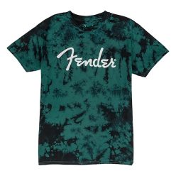   9122421506 Fender Clothing T-Shirts tie-dye logo t-shirt, blue L