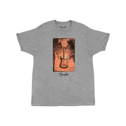   9170001806 Fender Clothing T-Shirts surf t-shirt, gray heather, XXL