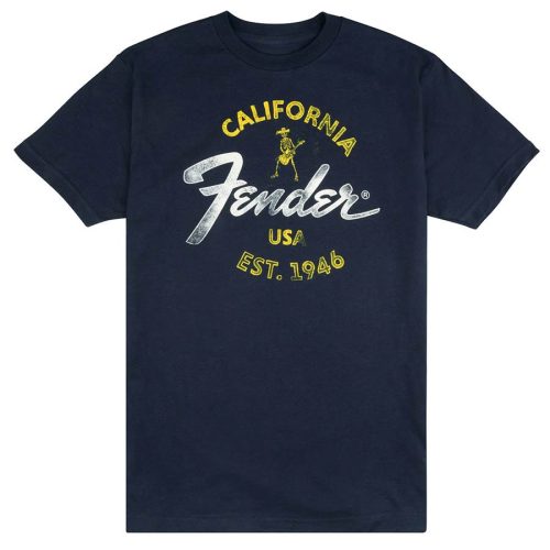 9190117306 Fender Clothing T-Shirts Baja Blue t-shirt, blue, S