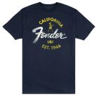 9190117506 Fender Clothing T-Shirts Baja Blue t-shirt, blue, L