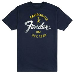   9190117506 Fender Clothing T-Shirts Baja Blue t-shirt, blue, L