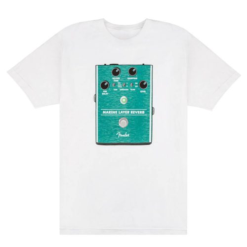 9190131806 Fender Clothing T-Shirts Marine Layer Reverb t-shirt, white, XXL