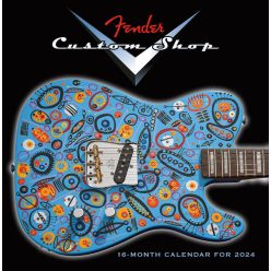   9190170000 Fender Custom Shop Series 2024 Guitar Calendar, 13 timeless classics