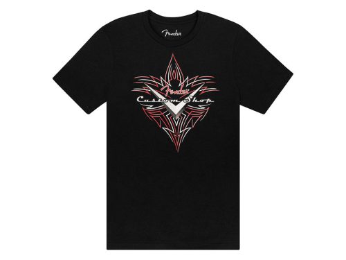 9191359806 Fender  Custom Shop pinstripe T-Shirt, black, XXL