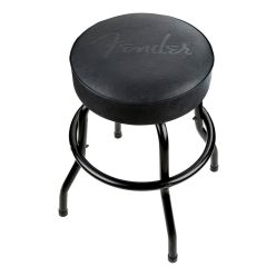   9192022001 Fender  embossed black logo barstool, black/black, 24"