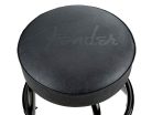 9192022001 Fender  embossed black logo barstool, black/black, 24"