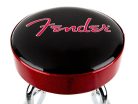 9192022003 Fender  red sparkle logo barstool, black/red sparkle 30"