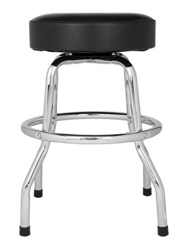 9192022005 Fender  Custom Shop chevron logo barstool, black/chrome, 24"