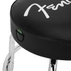 9192022012 Fender  spaghetti logo pick pouch barstool, black/chrome, 24"