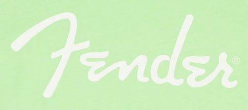 9192022606 Fender Clothing T-Shirts spaghetti logo t-shirt, surf green, XL