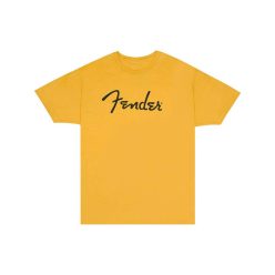   9192122306 Fender Clothing T-Shirts spaghetti logo t-shirt, butterscotch, S