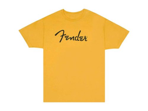 9192122306 Fender Clothing T-Shirts spaghetti logo t-shirt, butterscotch, S