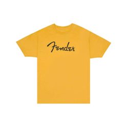   9192122606 Fender Clothing T-Shirts spaghetti logo t-shirt, butterscotch, XL