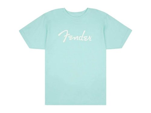 9192222306 Fender Clothing T-Shirts spaghetti logo t-shirt, daphne blue, S