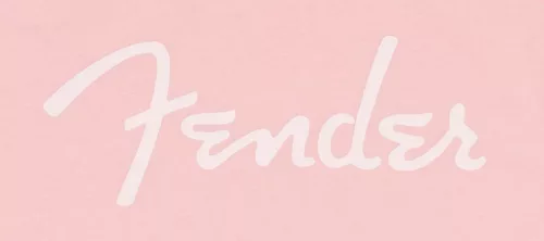 9192400306 Fender Clothing T-Shirts spaghetti logo t-shirt, shell pink, S