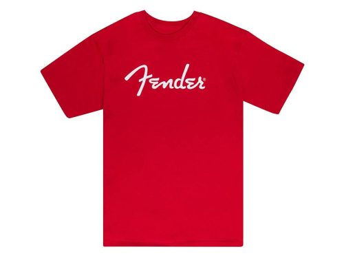 9192401306 Fender Clothing T-Shirts spaghetti logo t-shirt, dakota red, S