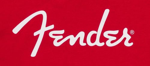 9192401806 Fender Clothing T-Shirts spaghetti logo t-shirt, dakota red, XXL
