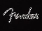 9192411306 Fender Clothing T-Shirts spaghetti wavy checker logo t-shirt, black, S