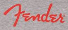 9192522306 Fender Clothing T-Shirts spaghetti logo l/s t-shirt, heather gray, S