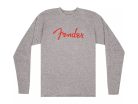 9192522806 Fender Clothing T-Shirts spaghetti logo l/s t-shirt, heather gray, XXL