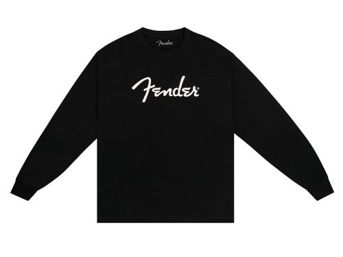 9192523306 Fender  spaghetti logo long sleeve T-shirt, black, S