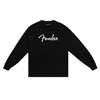 9192523306 Fender  spaghetti logo long sleeve T-shirt, black, S