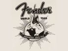 9192822306 Fender Clothing T-Shirts world tour t-shirt, vintage white, S