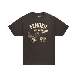 9192828506 Fender  Wings To Fly T-Shirt, vintage black, L