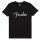 9193010502 Fender Clothing T-Shirts spaghetti logo men's tee, black, M