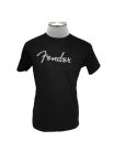 9193010503 Fender Clothing T-Shirts spaghetti logo men's tee, black, L