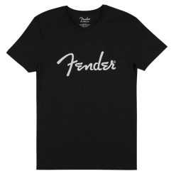   9193010505 Fender Clothing T-Shirts spaghetti logo men's tee, black, XXL