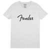 9193010506 Fender Clothing T-Shirts spaghetti logo men's tee, white, S