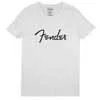 9193010506 Fender Clothing T-Shirts spaghetti logo men's tee, white, S