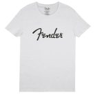 9193010507 Fender Clothing T-Shirts spaghetti logo men's tee, white, M