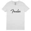 9193010507 Fender Clothing T-Shirts spaghetti logo men's tee, white, M