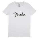 9193010509 Fender Clothing T-Shirts spaghetti logo men's tee, white, XL