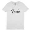 9193010509 Fender Clothing T-Shirts spaghetti logo men's tee, white, XL