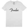 9193010510 Fender Clothing T-Shirts spaghetti logo men's tee, white, XXL