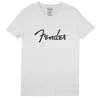 9193010510 Fender Clothing T-Shirts spaghetti logo men's tee, white, XXL