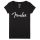 9193020503 Fender Clothing T-Shirts spaghetti logo women's tee, black, L