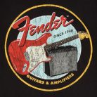 9193122306 Fender Clothing T-Shirts 1946 guitars & amplifiers t-shirt, vintage black, S