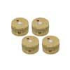 9221025000 Gretsch Genuine Replacement Part knob, most Gretsch models, "G" Arrow w/ Jewel, set of 4 pieces, gold