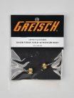 9221029000 Gretsch Genuine Replacement Part strap buttons, most Gretsch guitars, w/ mounting hardware, 2 pieces, gold