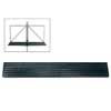 963061 Wittner  music stand shelf extender, black plastic