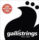 A-126 Galli Aurum string set classic, gold bronze wound, black nylon trebles, hard tension