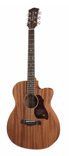 A-50-CE Richwood Master Series handmade auditorium OOO guitar, solid mahogany & mahogany, satin finish, cutaway, Fishman Isys+